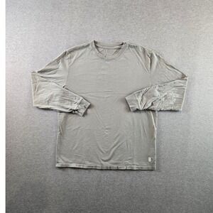 Standard Issue T Shirt Mens S Gray Short Sleeve Crew Neck Long Sleeve Oversized